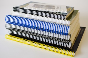 Soft cover books coil bound