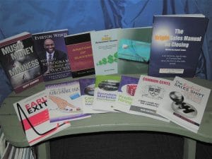 a picture of some of our business books