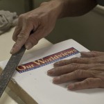 Nar's hands bookbinding