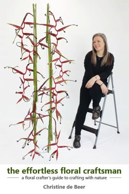 Christine and one of her floral crafts