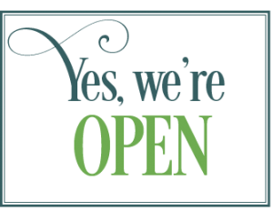 yes, we're open